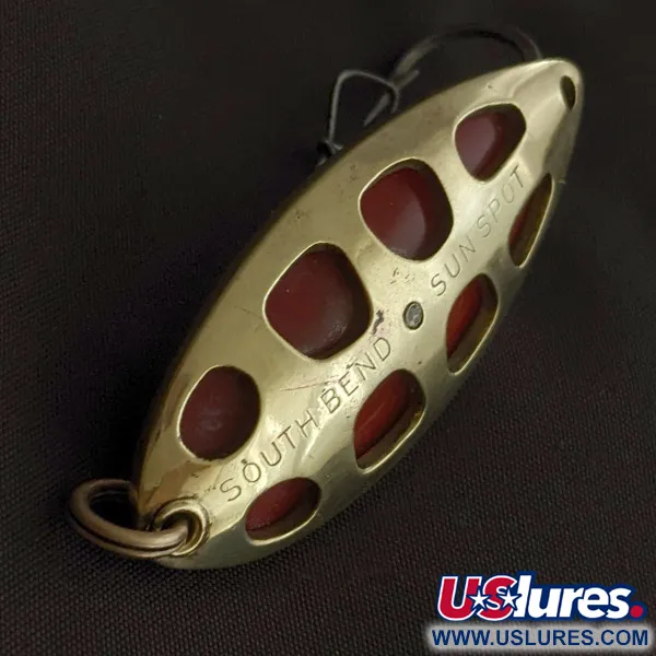 South Bend Sun Spot, 14g oro/rojo, Cucharilla #23358
