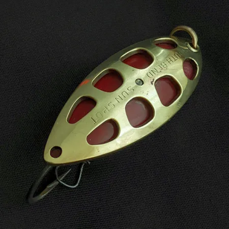 South Bend Sun Spot, 14g oro/rojo, Cucharilla #23358