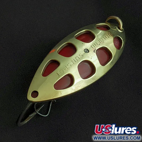 South Bend Sun Spot, 14g oro/rojo, Cucharilla #23358