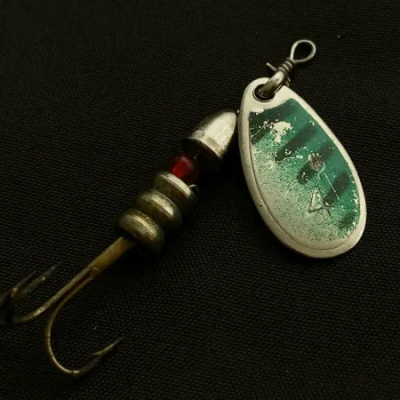 Shakespeare Jet, 1/8 oz (4 g), Plata y Verde, Cucharilla #23505