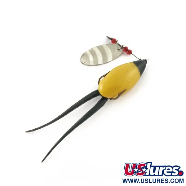 Burke-Flex Spinner, 3.5g Níquel Amarillo/Negro, Cucharilla #23540