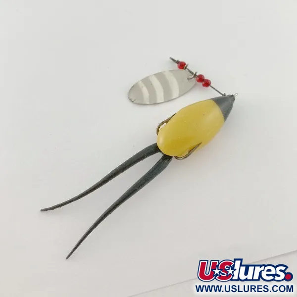 Burke-Flex Spinner, 3.5g Níquel Amarillo/Negro, Cucharilla #23540