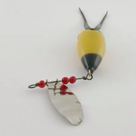 Burke-Flex Spinner, 3.5g Níquel Amarillo/Negro, Cucharilla #23540