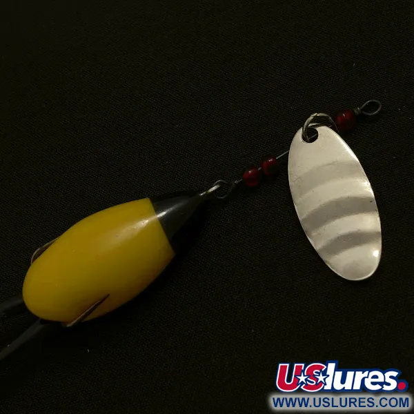 Burke-Flex Spinner, 3.5g Níquel Amarillo/Negro, Cucharilla #23540
