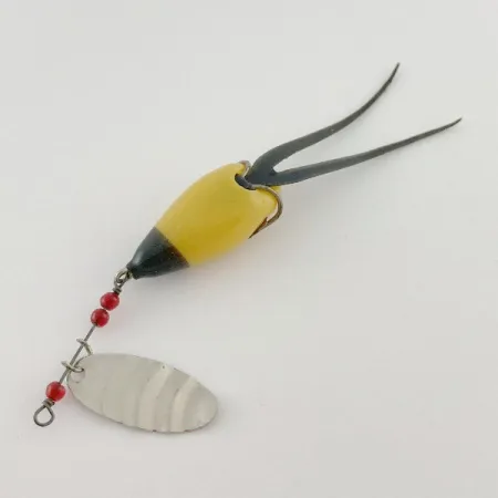 Burke-Flex Spinner, 3.5g Níquel Amarillo/Negro, Cucharilla #23540