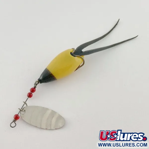 Burke-Flex Spinner, 3.5g Níquel Amarillo/Negro, Cucharilla #23540