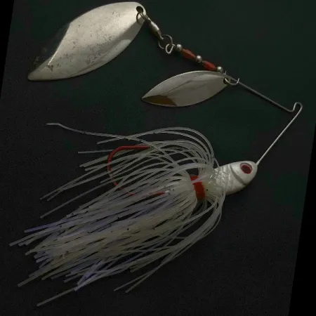 Strike King Red Eyed, 21g Blanco y Plata, Spinnerbait #23566