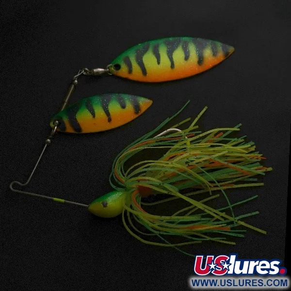 Spinnerbait con doble hoja de sauce, 25g Fire Tiger, Señuelo #23567