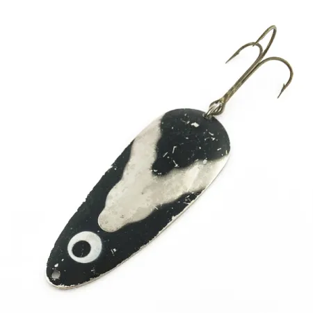 Lindy Gator, 45g, Níquel/Negro, Cucharilla de Pesca #23585