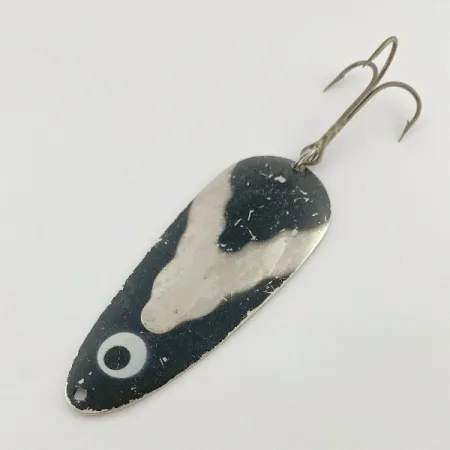 Lindy Gator, 45g, Níquel/Negro, Cucharilla de Pesca #23585