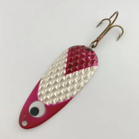 Lindy Gator, 55g, rojo/blanco/níquel, Cuchara de pesca #23586