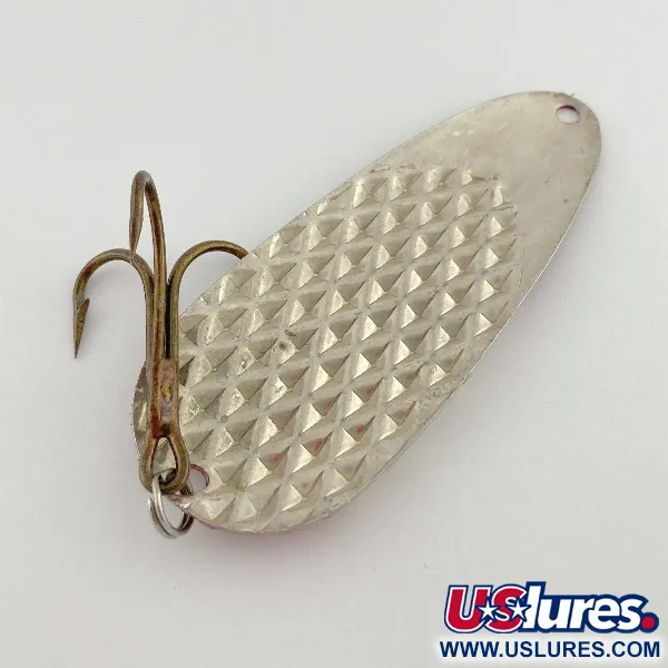 Lindy Gator, 55g, rojo/blanco/níquel, Cuchara de pesca #23586