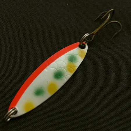 Luhr Jensen Needlefish 1, 1/16 oz dorado/rojo, Cucharilla de curricán #23597