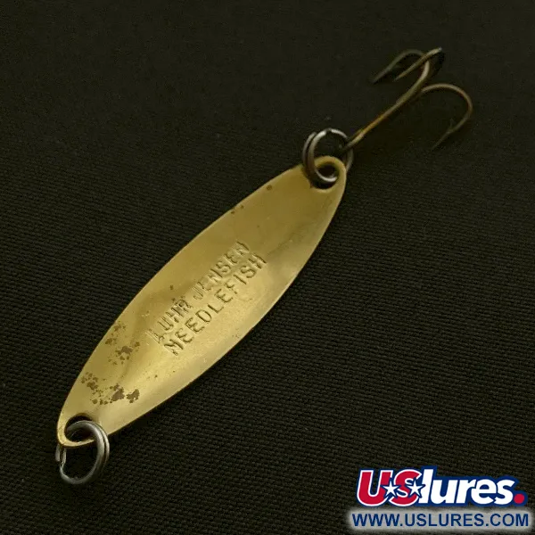 Luhr Jensen Needlefish 1, 1/16 oz dorado/rojo, Cucharilla de curricán #23597