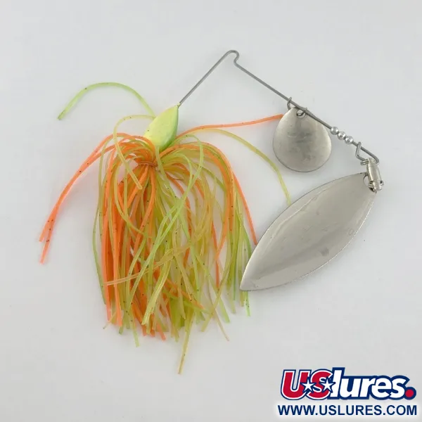 Culprit Spinnerbait, Plateado/Naranja, 3/4 oz, Spinnerbait #23654