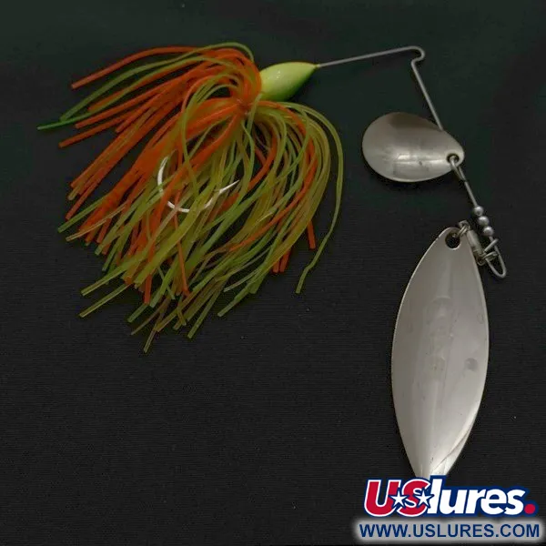 Culprit Spinnerbait, Plateado/Naranja, 3/4 oz, Spinnerbait #23654
