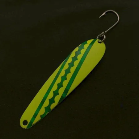 Northport Nailer Spoon, 8g verde/amarillo/níquel, Cucharilla #23668