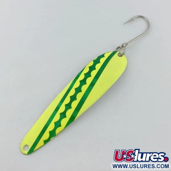 Northport Nailer Spoon, 8g verde/amarillo/níquel, Cucharilla #23668