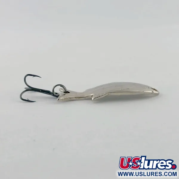 Atlantic Lures Golden Wobble-Fish, níquel 5g 4.5cm, cucharilla de pesca #23671