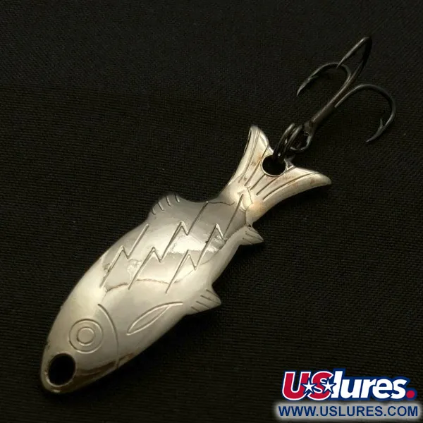 Atlantic Lures Golden Wobble-Fish, níquel 5g 4.5cm, cucharilla de pesca #23671