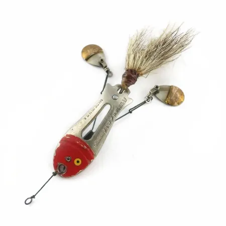 Pflueger ZAM, 14g (1/2oz), Níquel/Rojo, Señuelo Vintage #23672
