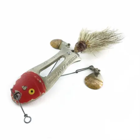 Pflueger ZAM, 14g (1/2oz), Níquel/Rojo, Señuelo Vintage #23672