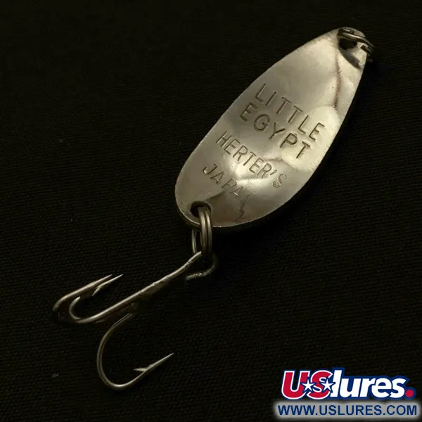 Herter's Little Egypt, 5g Níquel/Azul, Cucharilla de Pesca #23700