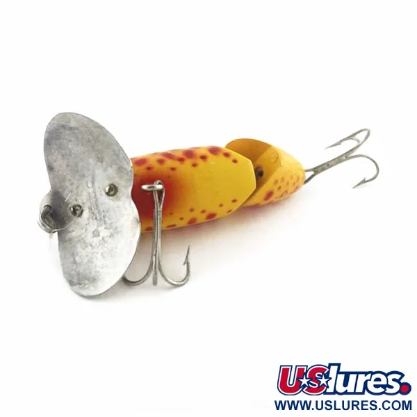 Fred Arbogast Jitterbug Jointed, 10g Amarillo Tigre, Señuelo de Superficie #23752
