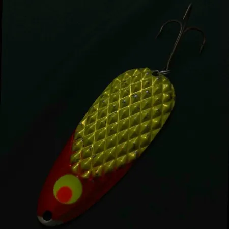 Lindy Gator, 55g Rojo/Blanco/Níquel, Cucharilla #23800