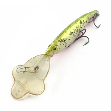 Luhr Jensen Power Hot Lips Minnow, 17g Chartreuse Blanco, Señuelo de Profundidad #23803