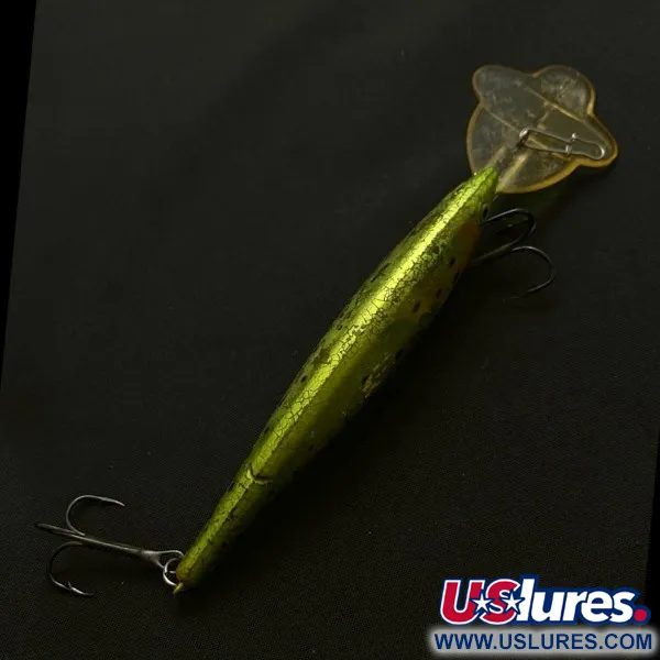 Luhr Jensen Power Hot Lips Minnow, 17g Chartreuse Blanco, Señuelo de Profundidad #23803