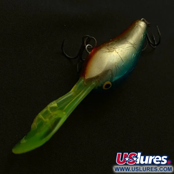 Rapala Down Deep Rattlin Fat Rap 05, Verde Cerceta y Plata, 11g, Señuelo de Profundidad #23806