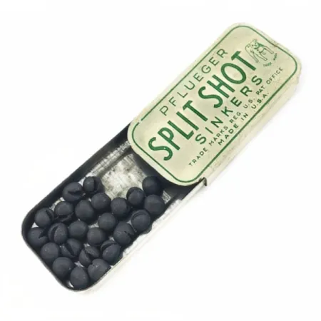 Pflueger Split Shot Sinkers, Plomos Partidos Sin Usar, Accesorios de Pesca #23834