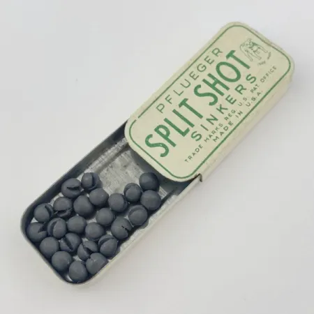 Pflueger Split Shot Sinkers, Plomos Partidos Sin Usar, Accesorios de Pesca #23834