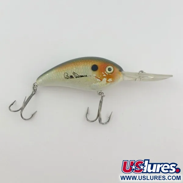 Bomber Fat Free Shad Bill Dance, 14g Perla y Naranja, Crankbait de Profundidad #23836