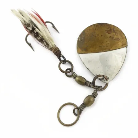 W.T. J. Lowe Lowe's Star Colorado 4 №5823 (1890S), 7g, níquel/latón, Cucharilla #23847