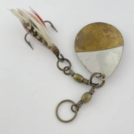 W.T. J. Lowe Lowe's Star Colorado 4 №5823 (1890S), 7g, níquel/latón, Cucharilla #23847