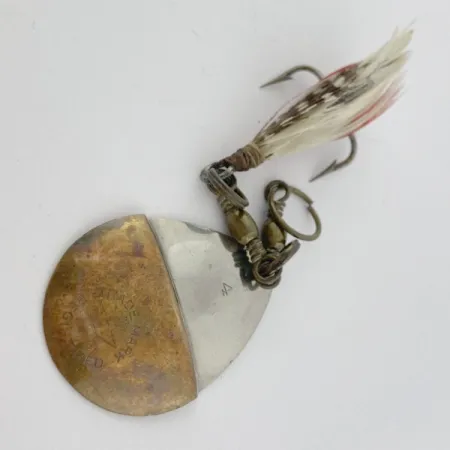 W.T. J. Lowe Lowe's Star Colorado 4 №5823 (1890S), 7g, níquel/latón, Cucharilla #23847