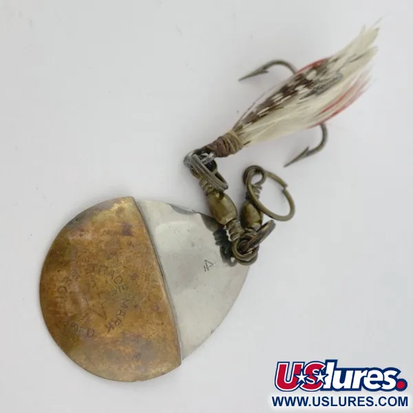 W.T. J. Lowe Lowe's Star Colorado 4 №5823 (1890S), 7g, níquel/latón, Cucharilla #23847