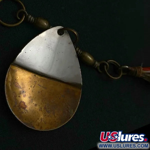 W.T. J. Lowe Lowe's Star Colorado 4 №5823 (1890S), 7g, níquel/latón, Cucharilla #23847