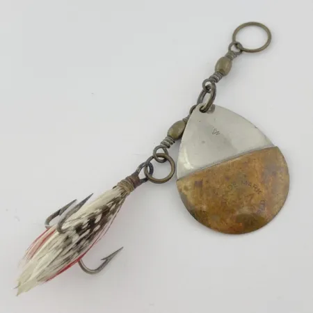 W.T. J. Lowe Lowe's Star Colorado 4 №5823 (1890S), 7g, níquel/latón, Cucharilla #23847