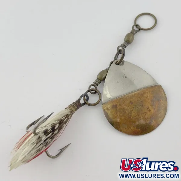 W.T. J. Lowe Lowe's Star Colorado 4 №5823 (1890S), 7g, níquel/latón, Cucharilla #23847