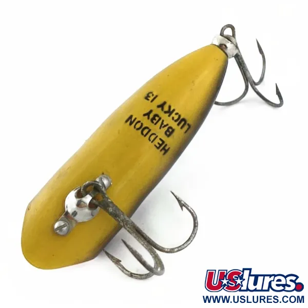 Heddon Baby Lucky 13, 1/3 oz (9 g) Green Frog, señuelo de superficie #23866