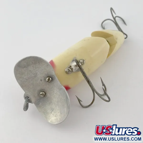 Fred Arbogast Jitterbug Jointed, 14g Red Head, Señuelo de Superficie #23869