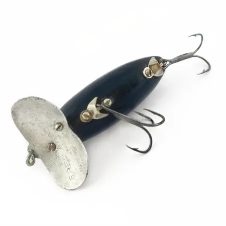 Fred Arbogast Jitterbug Early Bug Eye, Negro, 14g, Señuelo de superficie #23870