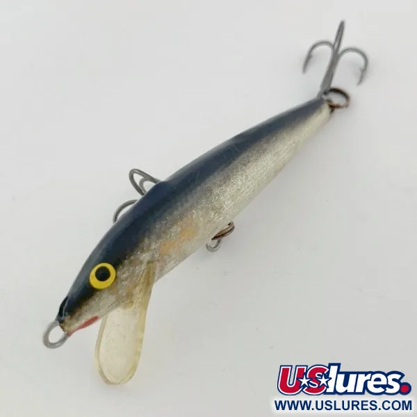 Rapala Original Floater F7, Plata (S), 4 g, Minnow de balsa #23876