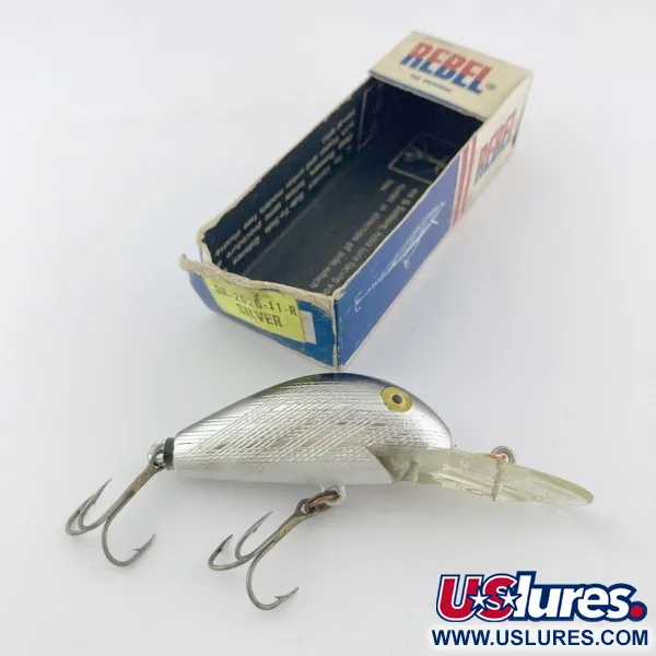 Rebel Super R, Plateado 14g, Crankbait de profundidad #23898