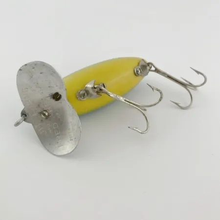 Fred Arbogast Jitterbug Early Bug Eye, 14g Green Tiger, Señuelo de Superficie #23902