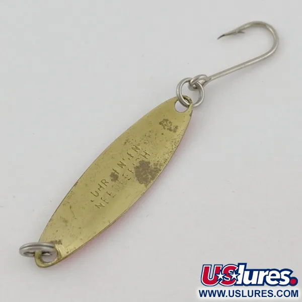 Luhr Jensen Needlefish 1, 2g, oro/rojo, cucharilla de pesca #23910