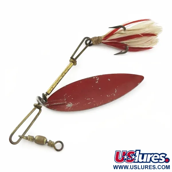 4 Bros 4 Brothers Willow Leaf, 14g, níquel/rojo, cucharilla #23937